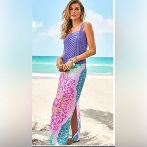 NWT Lilly Pulitzer Inez Maxi Skirt in Sunshine Vibes Size M